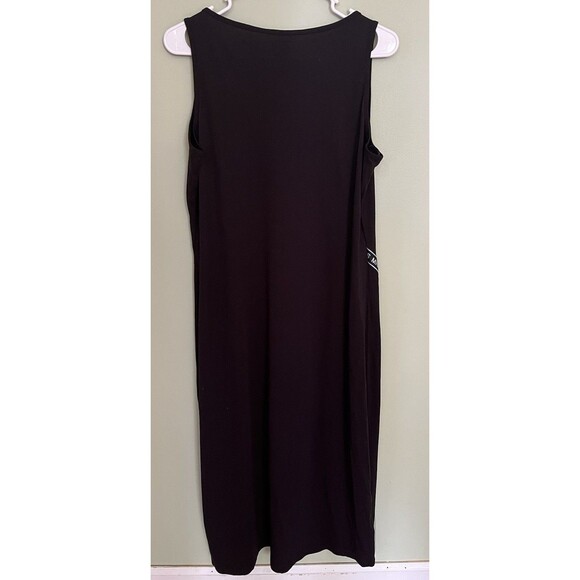 Michael Kors Black Sporty Logo Midi Cotton Sleeveless Sundress Dress Size P/XL - Picture 6 of 6
